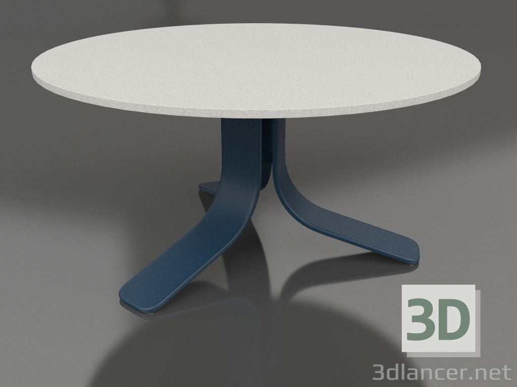 3d модель Кофейный стол Ø80 (Grey blue, DEKTON Sirocco) – превью