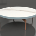 modèle 3D Table basse ronde Ø120 (Bleu gris, DEKTON Aura) - preview