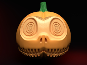Cesta de dulces de Halloween y portalápices