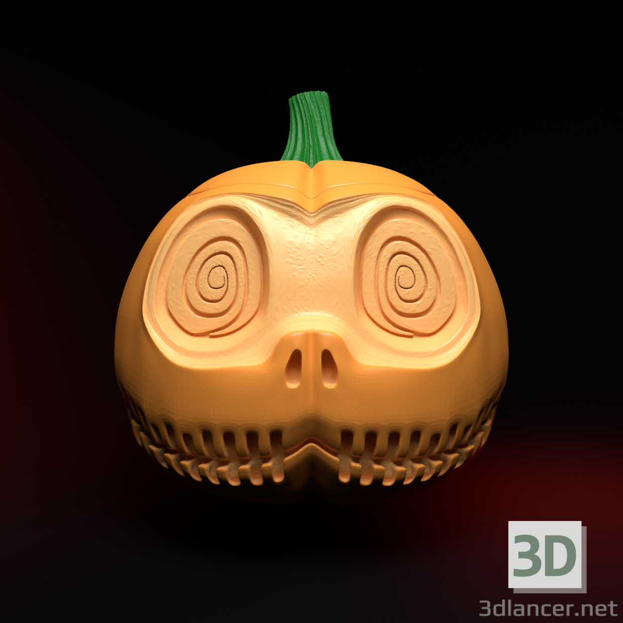 3d model Cesta de dulces de Halloween y portalápices - vista previa