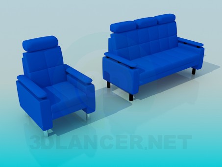 3d model Sofa - preview 3d model Sofa - preview