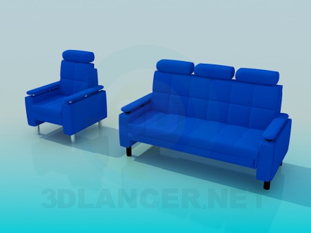 3d model Sofa - preview 3d model Sofa - preview