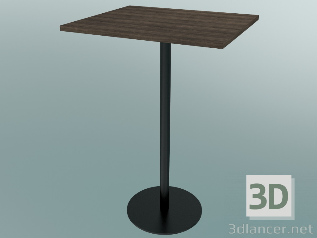 3d model Dining table Nærvær (NA13, H 102cm, 60x70cm, Smoked oiled oak) - preview