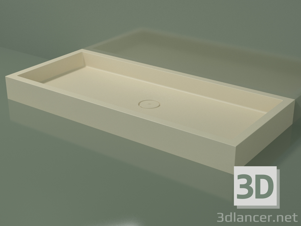 modello 3D Piatto doccia Alto (30UA0113, Bone C39, 160x70 cm) - anteprima