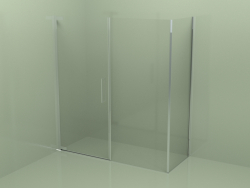 Frameless shower cubicle (F2 + FG)