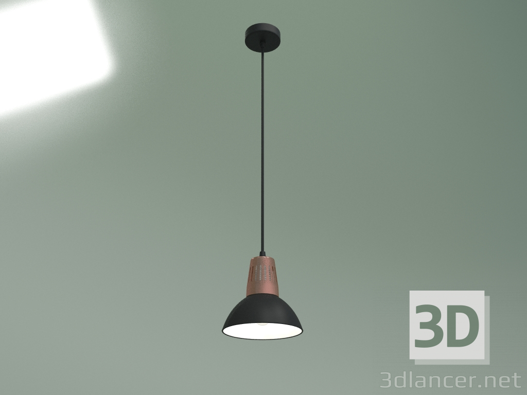 3d model Pendant lamp 50174-1 (black) - preview