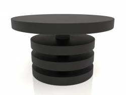 Table basse JT 04 (D=600x350, bois noir)