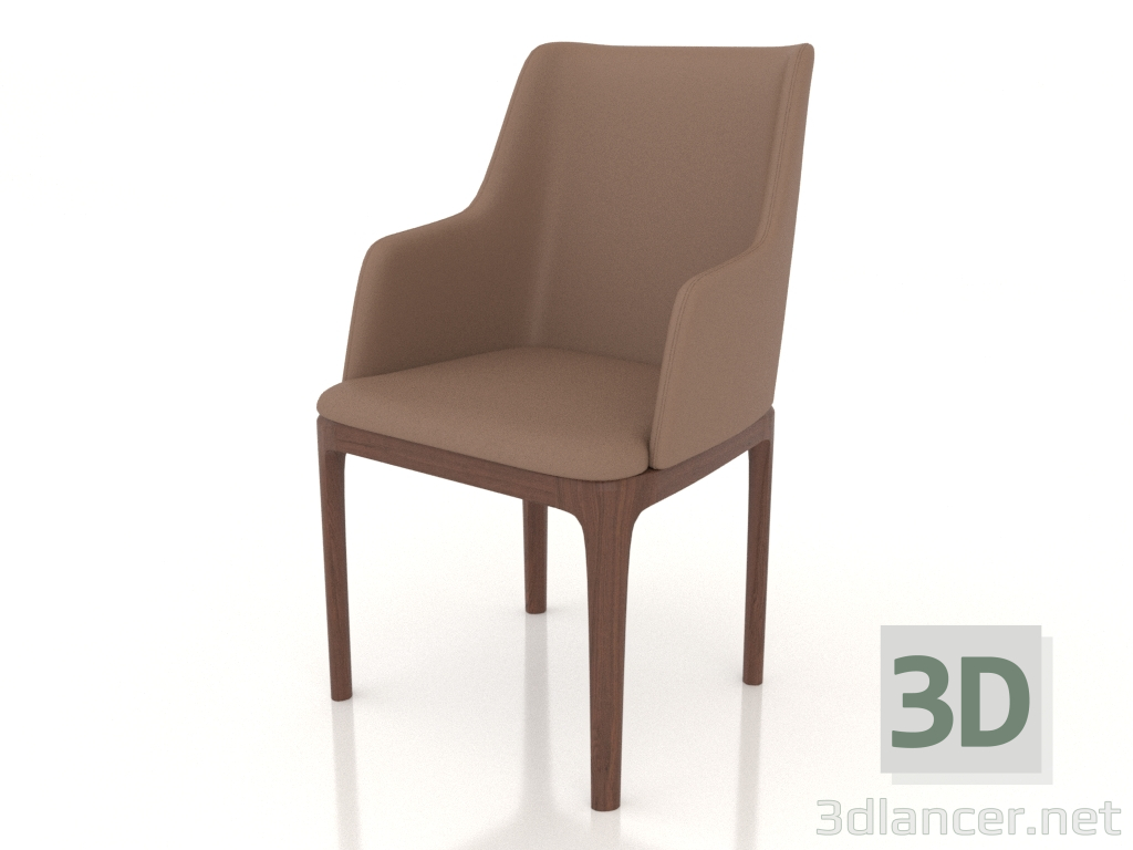3d model Chair Sir (gray-brown) - preview