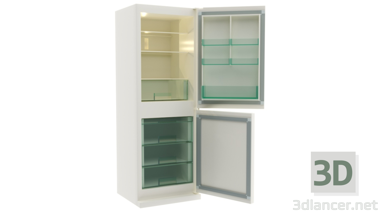 3d Refrigerator model buy - render