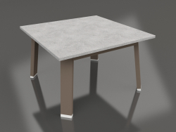 Square side table (Bronze, DEKTON)