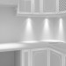 3D Klasik beyaz mermer mutfak modeli satın - render