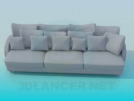 modelo 3D Sofá - escuchar modelo 3D Sofá - escuchar