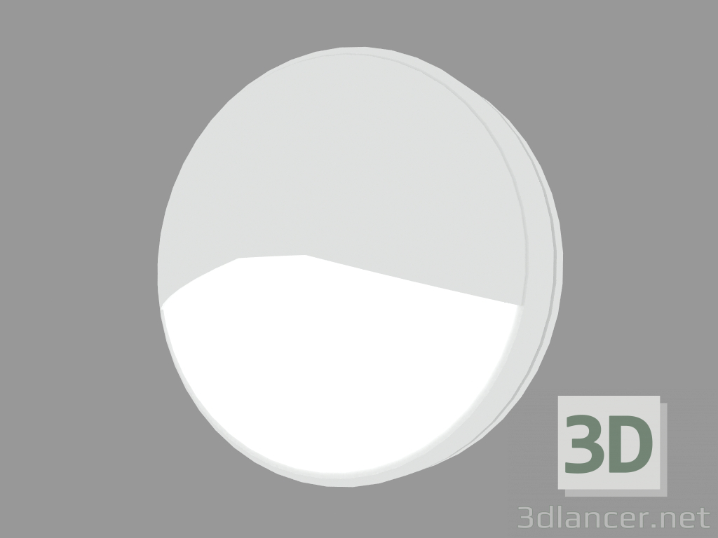 3D modeli Duvar lambası VEDO VISOR AŞAĞI ile YUVARLAK (S6859) - önizleme