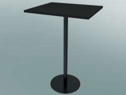 Dining table Nærvær (NA13, H 102cm, 60x70cm, Black laminate Fenix)