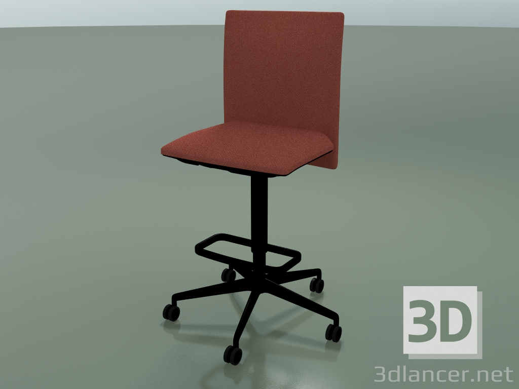 3d model Stool 6505 (5 wheels, with removable padding, V39) - preview