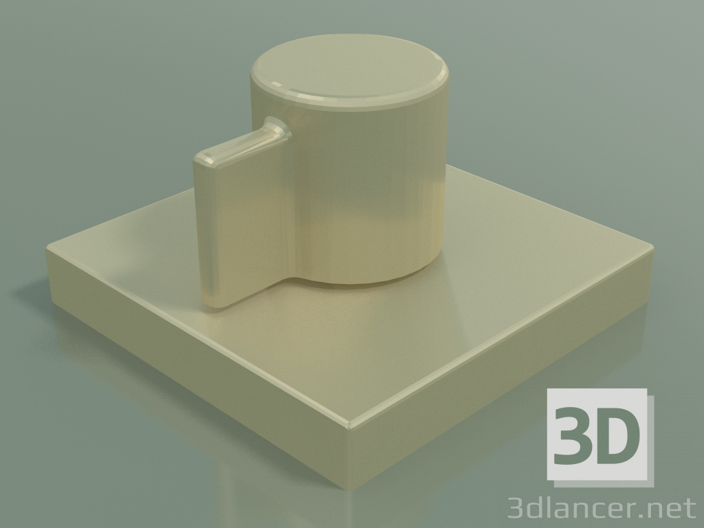 modello 3D Manopola controllo acqua calda (20.000 985-28) - anteprima
