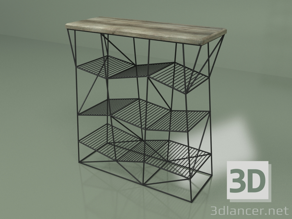 3d model Shelf for shoes Catena (grey ash) - preview