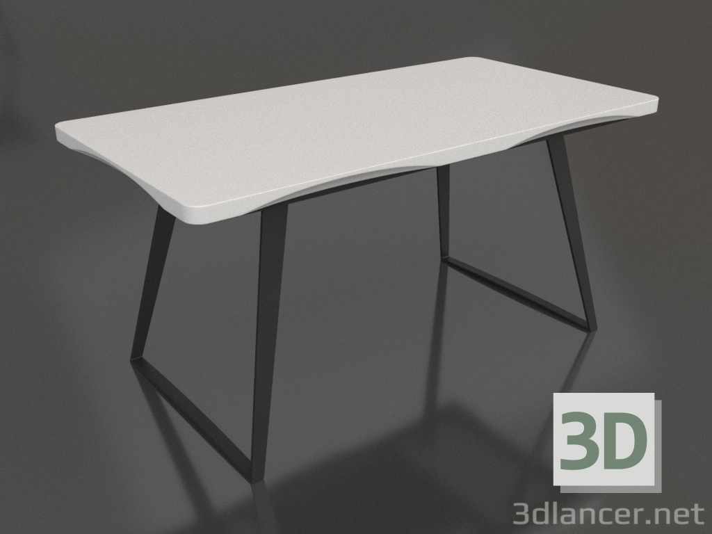 modèle 3D Table pliante Vermont pliée (noir-blanc) - preview