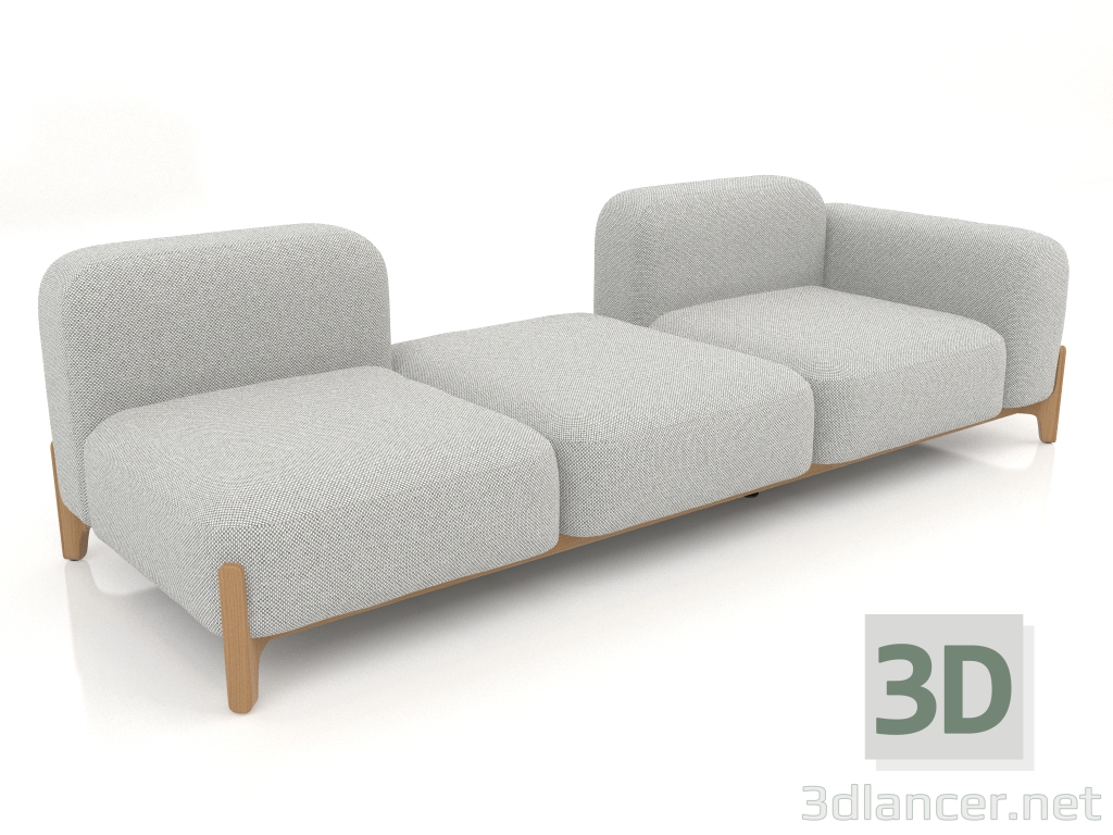 3D Modell Modulares Sofa (Komposition 09) - Vorschau