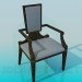 3d model A chair with the narrower back - preview