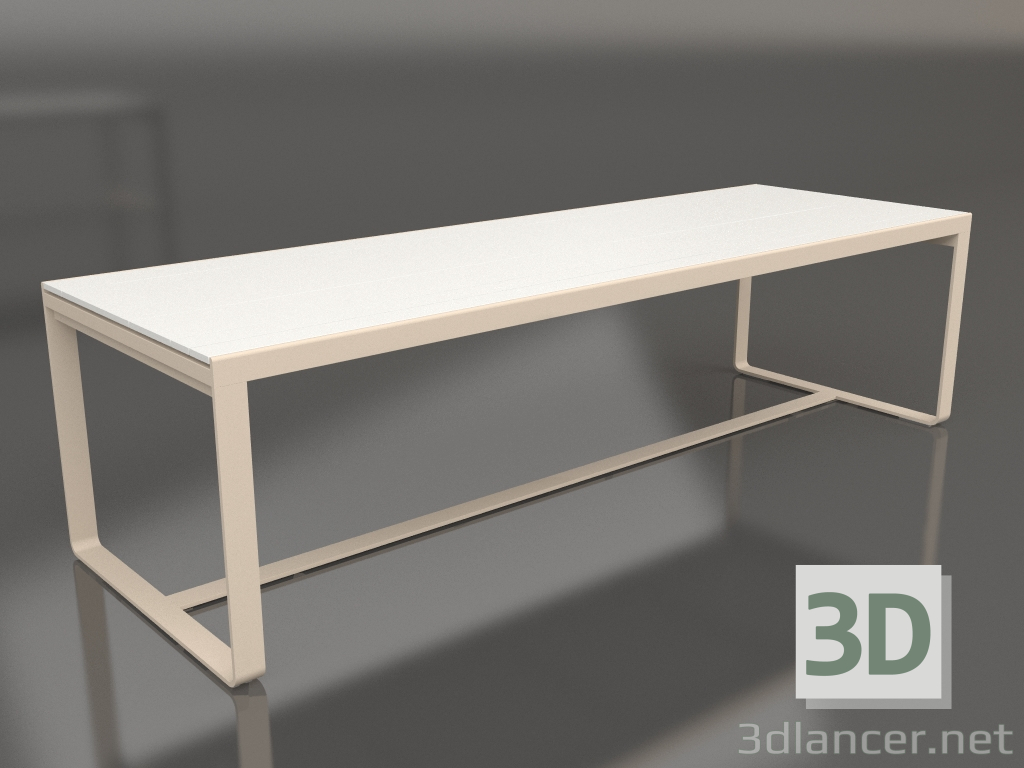 modello 3D Tavolo da pranzo 270 (Polietilene bianco, Sabbia) - anteprima