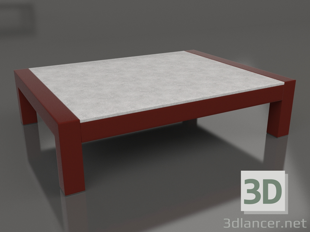 3d model Coffee table (Wine red, DEKTON Kreta) - preview