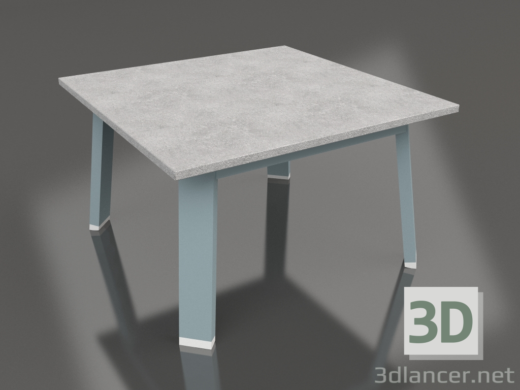 modèle 3D Table d'appoint carrée (Bleu gris, DEKTON) - preview