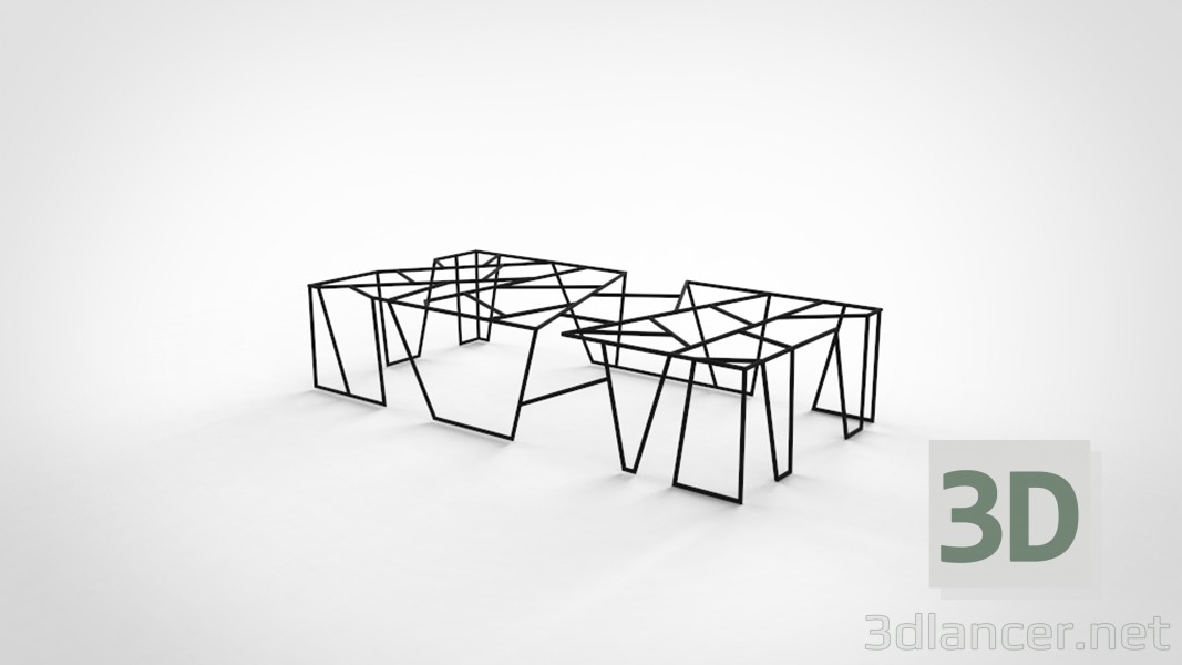 modèle 3D Table basse CARBONO 41 - preview
