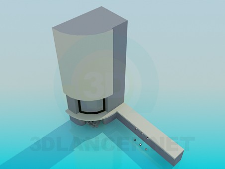 modelo 3D Dresser - escuchar modelo 3D Dresser - escuchar