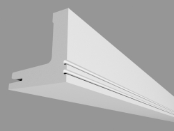 Cornice for concealed lighting C361 - Stripe (200 x 5 x 5 cm)
