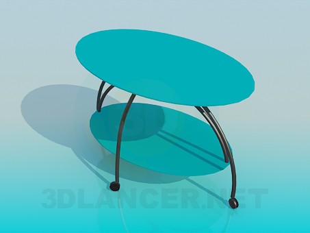 modelo 3D Mesa ovalada - escuchar modelo 3D Mesa ovalada - escuchar