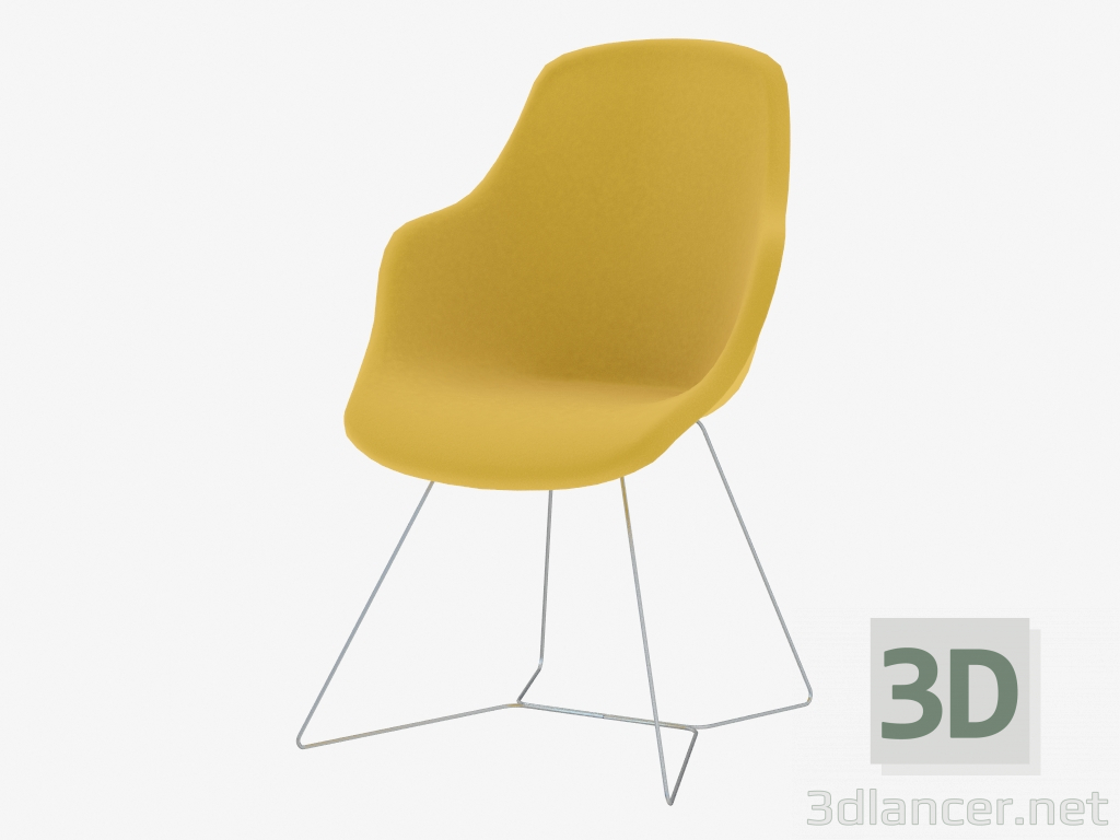 3d модель стілець високий – превью