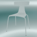 3d модель Стул стекируемый REMO plastic chair (1417-20, plastic white, white) – превью