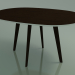 3d model Oval table 3506 (H 74 - 135x100 cm, M02, Wenge, option 1) - preview