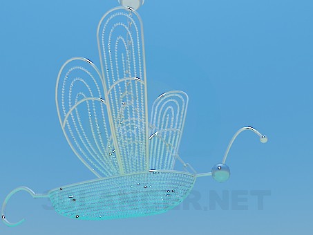 modelo 3D Candelabro mariposa - escuchar modelo 3D Candelabro mariposa - escuchar