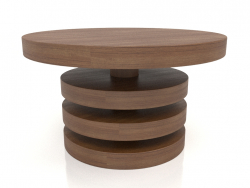 Table basse JT 04 (D=600x350, bois brun clair)