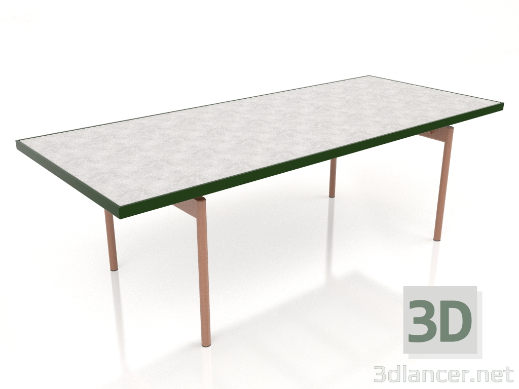modello 3D Tavolo da pranzo (Verde bottiglia, DEKTON Kreta) - anteprima