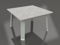Квадратный боковой стол (Cement grey, DEKTON)