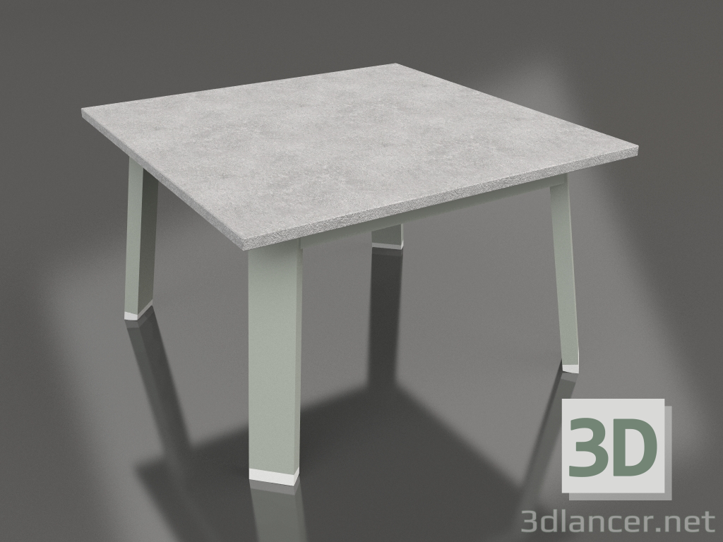 3d модель Квадратный боковой стол (Cement grey, DEKTON) – превью