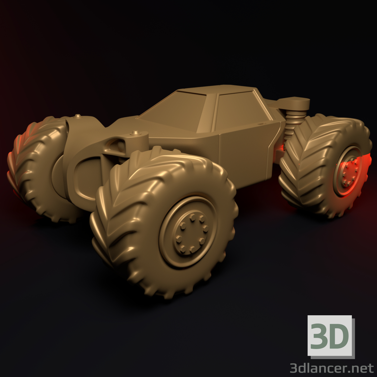 modello 3D AUTO BUGGY - anteprima