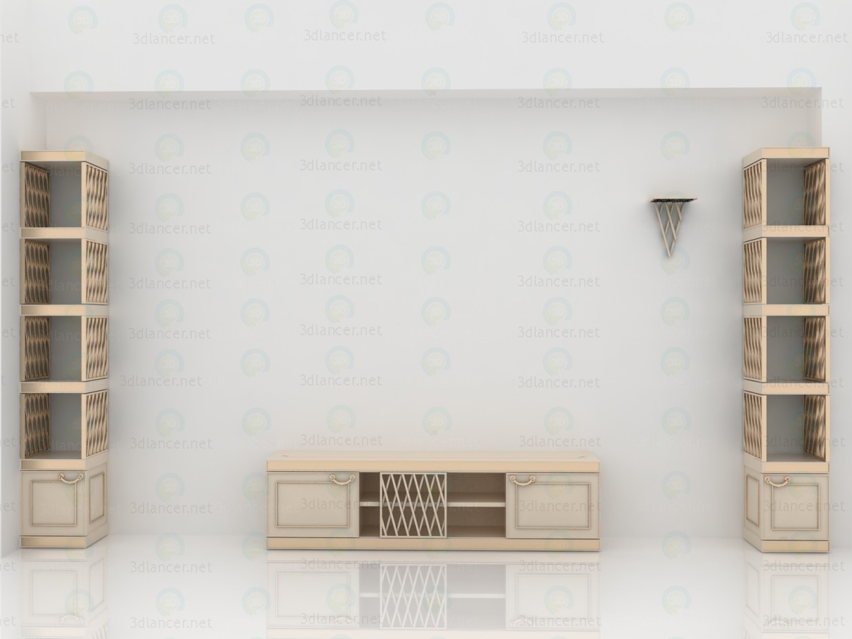 3d Classical living room furniture model buy - render 3d Classical living room furniture model buy - render