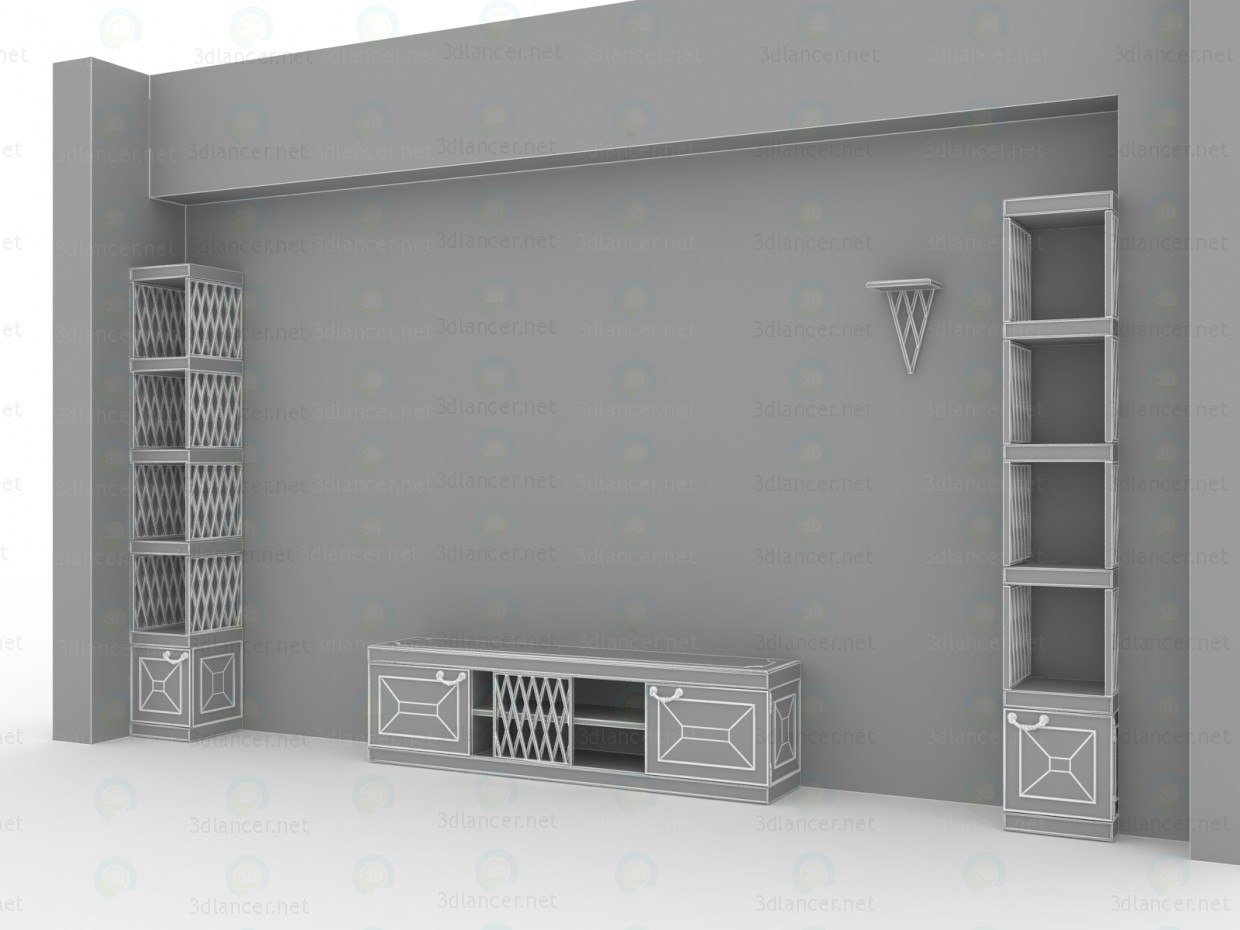 3d Classical living room furniture model buy - render 3d Classical living room furniture model buy - render
