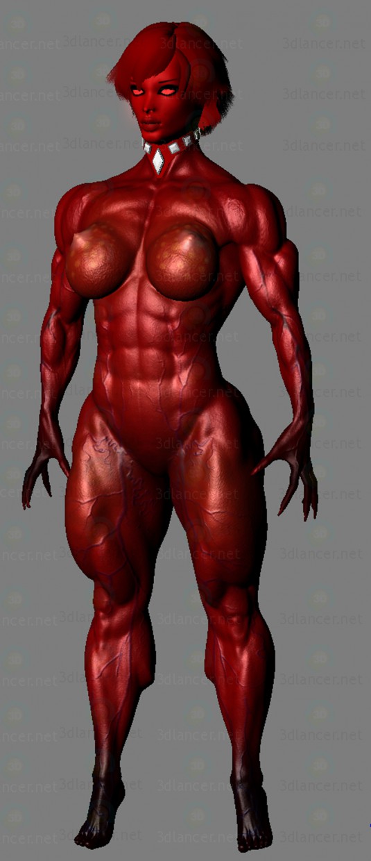 Chica demonio 3D modelo Compro - render Chica demonio 3D modelo Compro - render