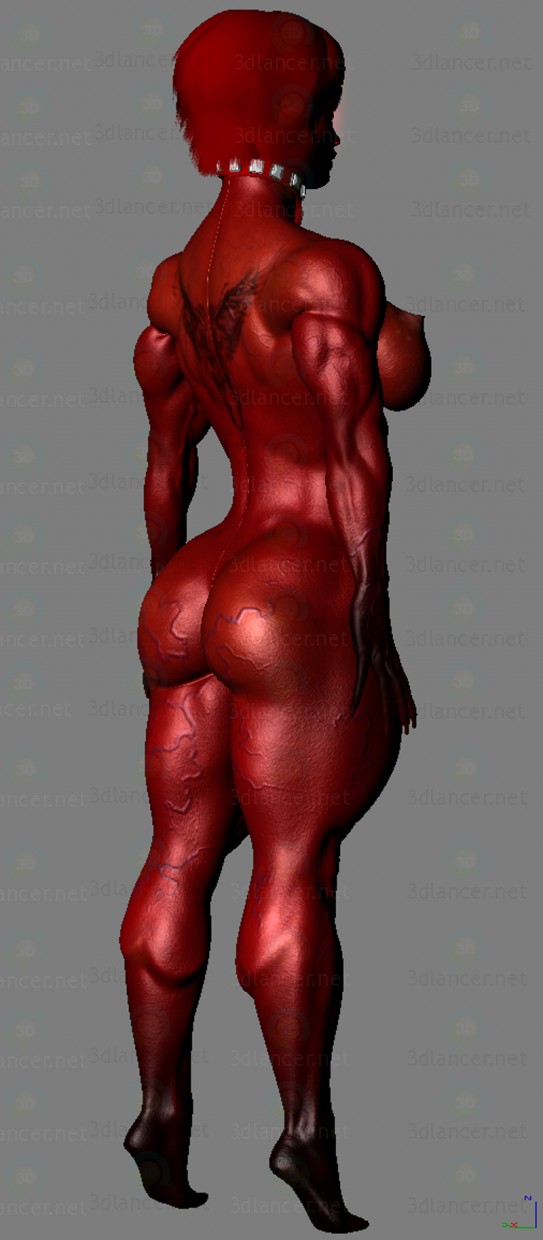 Chica demonio 3D modelo Compro - render Chica demonio 3D modelo Compro - render