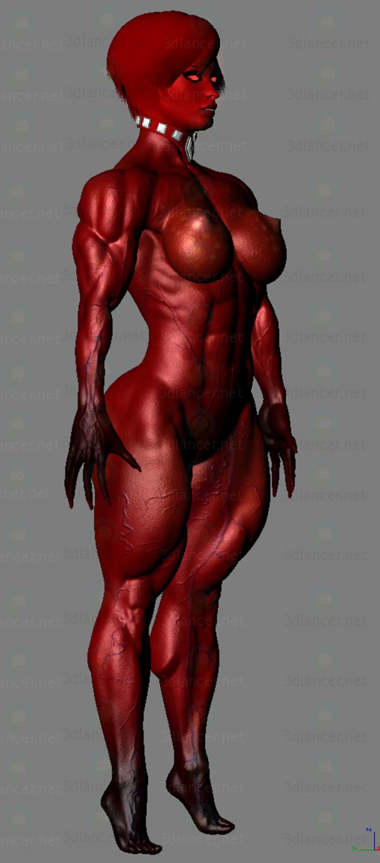 Chica demonio 3D modelo Compro - render Chica demonio 3D modelo Compro - render