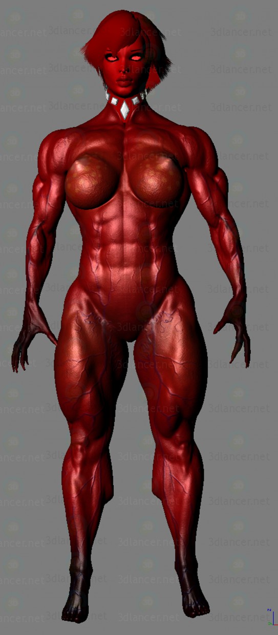 Chica demonio 3D modelo Compro - render Chica demonio 3D modelo Compro - render