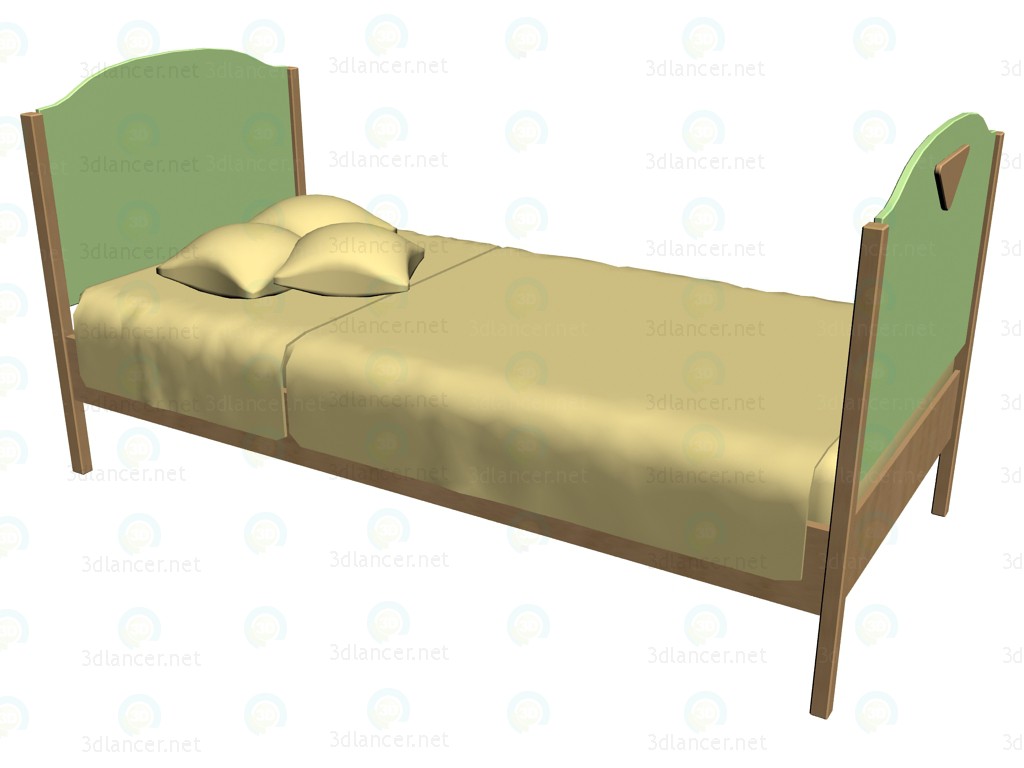 3D Modell Bett 63KV02 - Vorschau