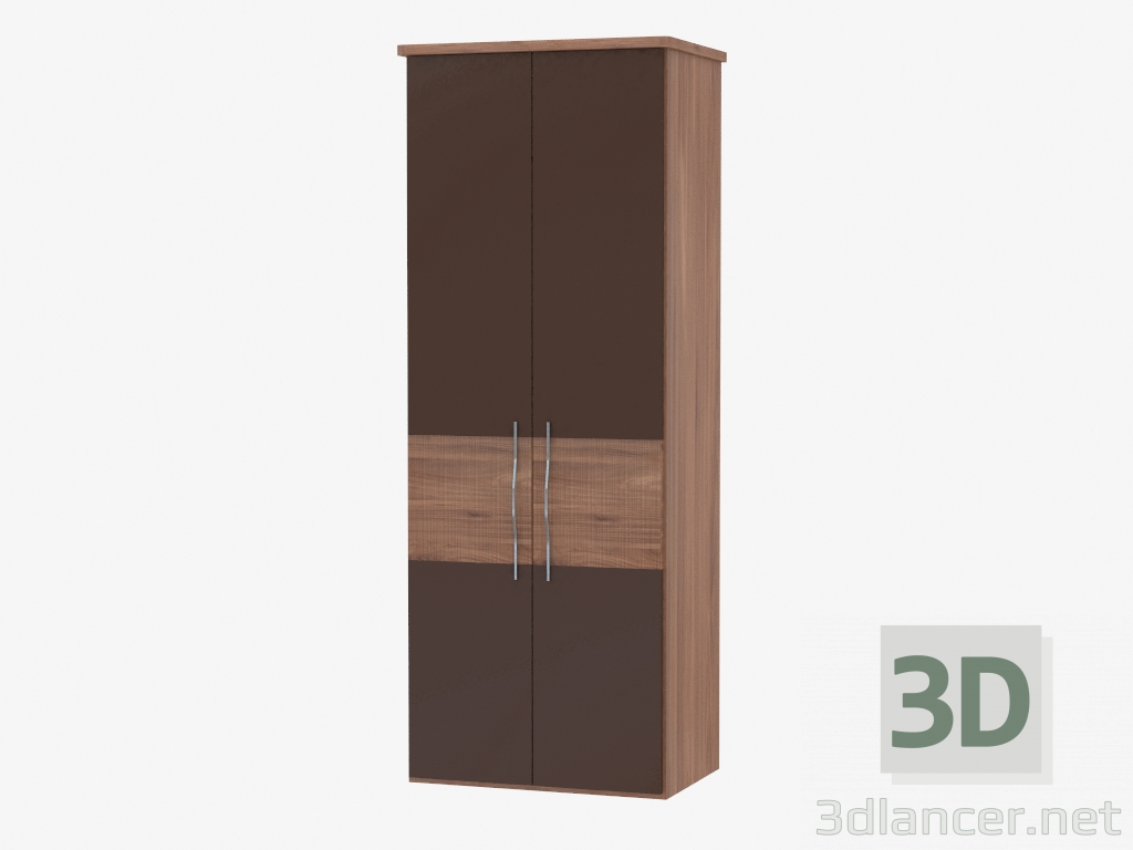 3d model Modular armario de puerta 3 (90,6h235,9h62) - vista previa