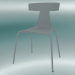 modello 3D Sedia impilabile REMO sedia in plastica (1417-20, plastica grigio segnale, grigio segnale) - anteprima