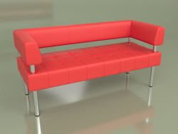 Sofa three-seater Business (Red2 leather)